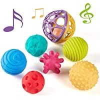 CubicFun Bolas Sensoriales para Bebés Juguetes Bebe 6 Meses a 1 año Multi Textura Pelota Sonajeros Bebe Infantil Pelotas…